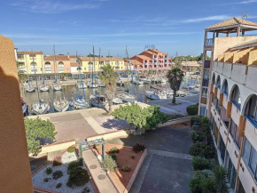 Appartement vue mer sur Port de Leucate Climatisé, Parking gratuit, Linges et Serviettes inclus